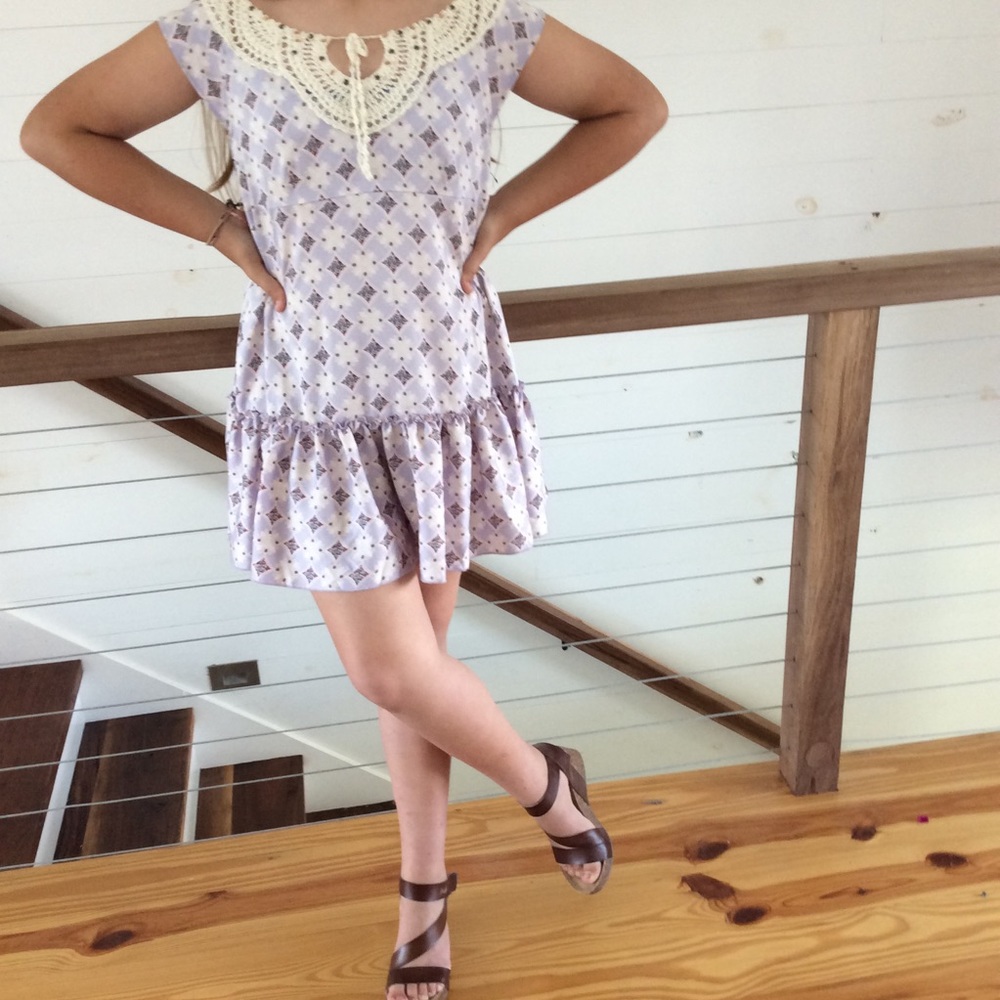 Free People NWOT purple square Shirt